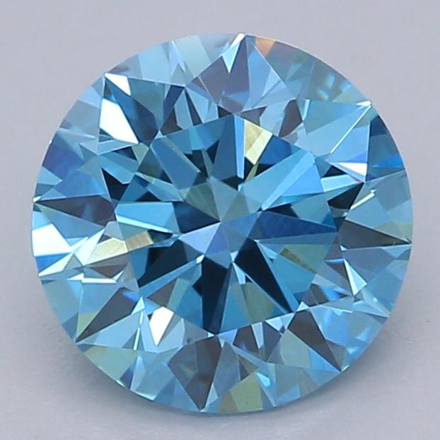 1.01 Ct. Fancy Vivid Blue Round Lab Grown Diamond