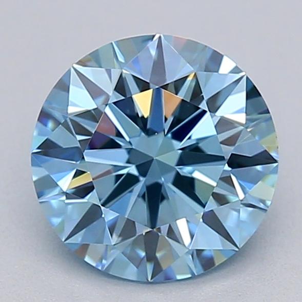 1.06 Ct. Fancy Vivid  Blue Round Lab Grown Diamond