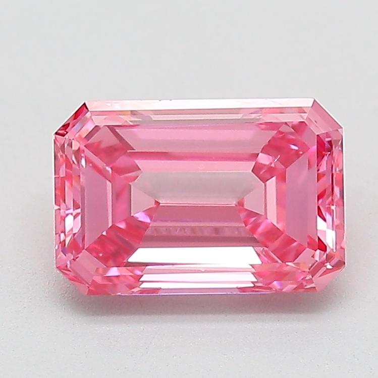 1.62 Ct. Fancy Vivid  Pink Emerald Lab Grown Diamond