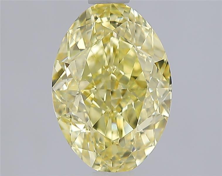 2.03 Ct. Fancy Intense  Yellow Oval Lab Grown Diamond