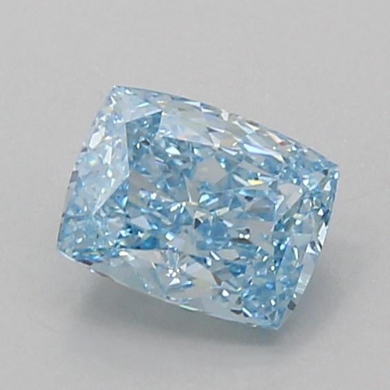 1.05 Ct. Fancy Vivid Blue Cushion Lab Grown Diamond