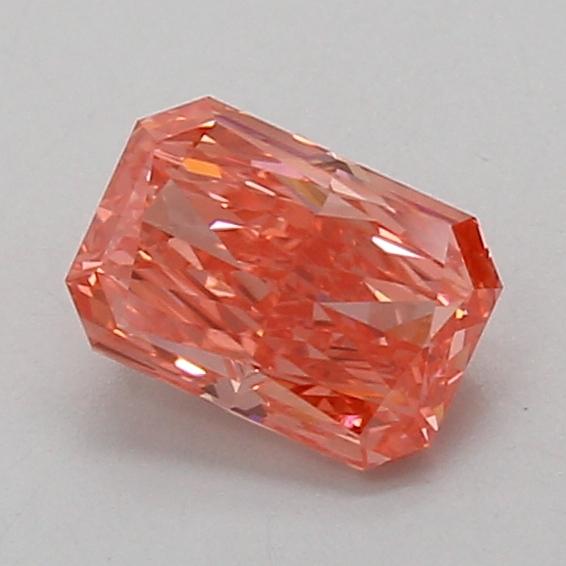 1.03 Ct. Fancy Vivid Pink Radiant Lab Grown Diamond