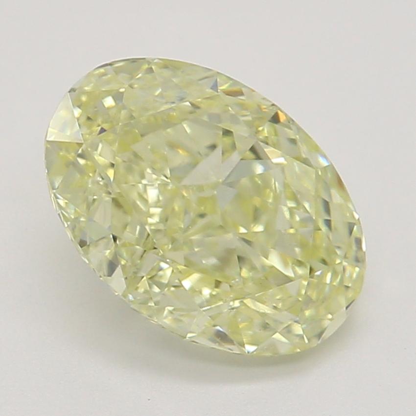 1.00 Ct. Fancy Light Yellow Oval Diamond