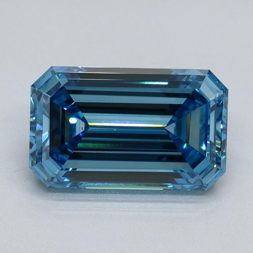 2.06 Ct. Fancy Vivid Blue Emerald Lab Grown Diamond