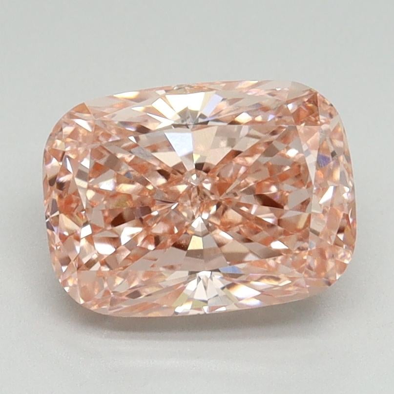 2.07 Ct. Fancy Vivid Pink Cushion Lab Grown Diamond