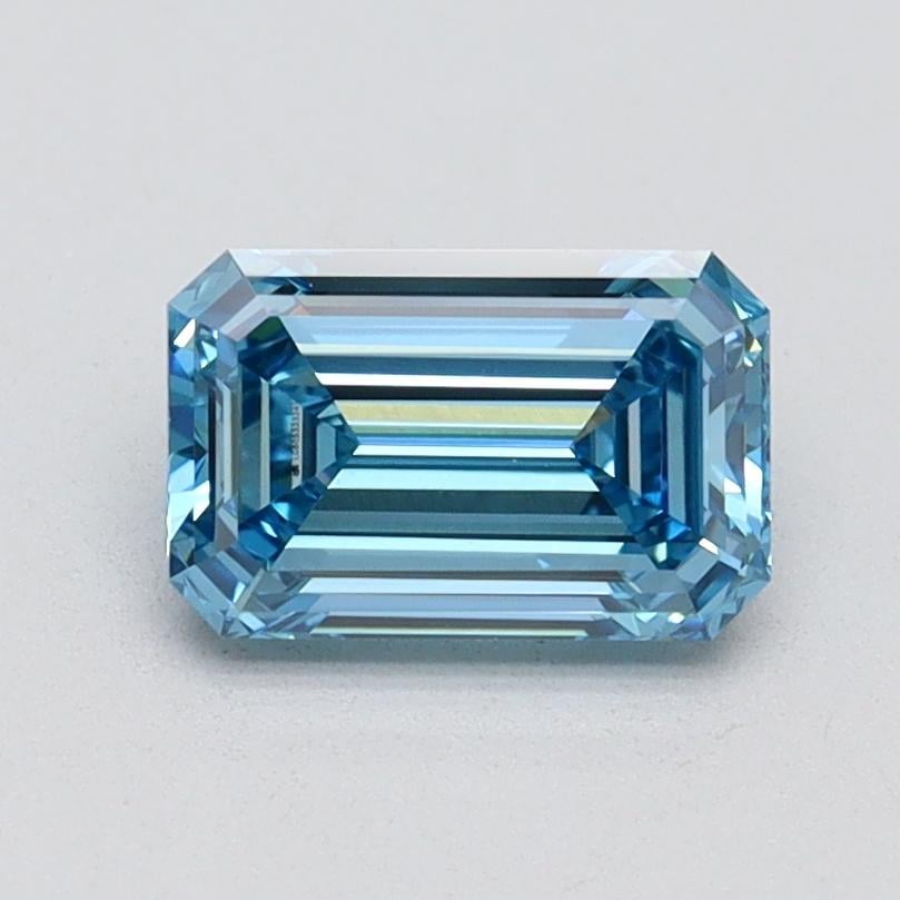 1.02 Ct. Fancy Vivid Blue Emerald Lab Grown Diamond