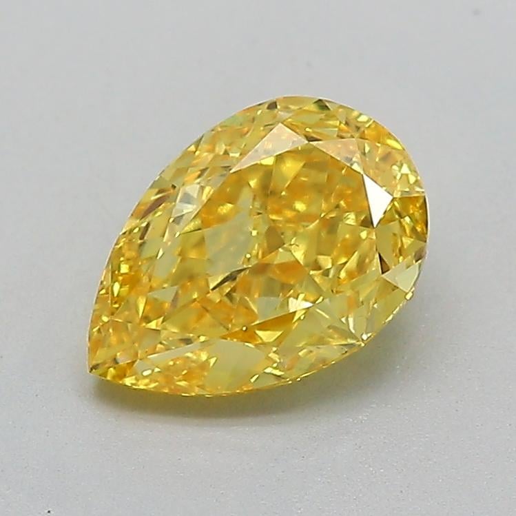 1.50 Ct. Fancy Vivid  Yellow Pear Lab Grown Diamond