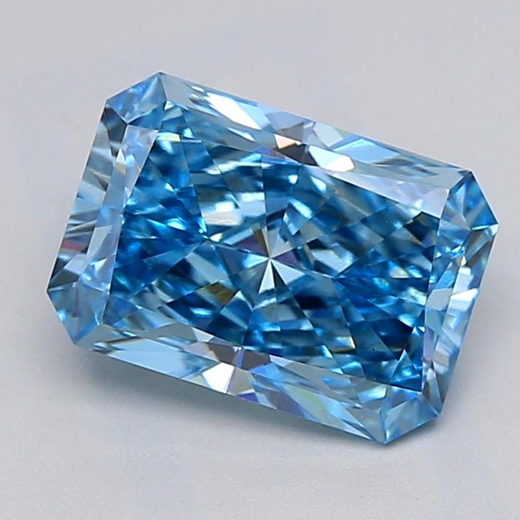 2.07 Ct. Fancy Vivid  Blue Radiant Lab Grown Diamond