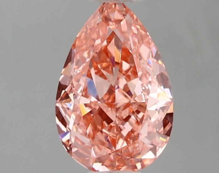 1.29 Ct. Fancy Vivid Pink Pear Lab Grown Diamond
