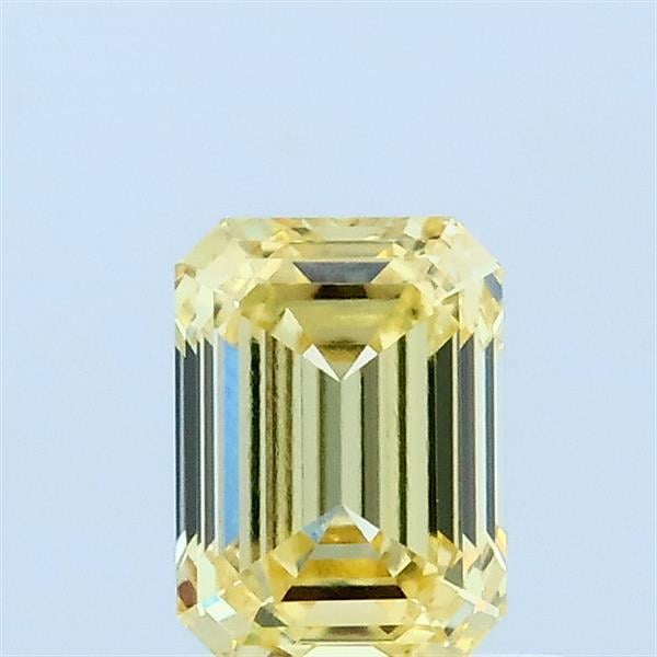 0.73 Ct. Fancy Yellow Emerald Lab Grown Diamond