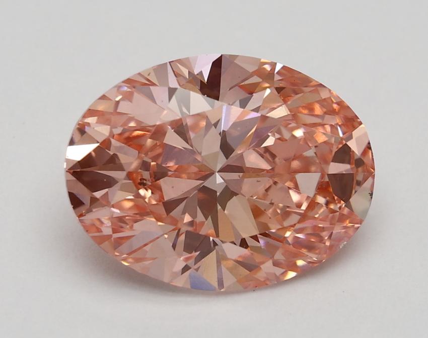 2.63 Ct. Fancy Vivid Pink Oval Lab Grown Diamond