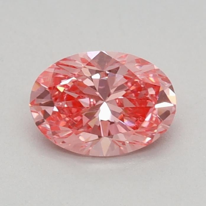 0.46 Ct. Fancy Vivid Pink Oval Lab Grown Diamond