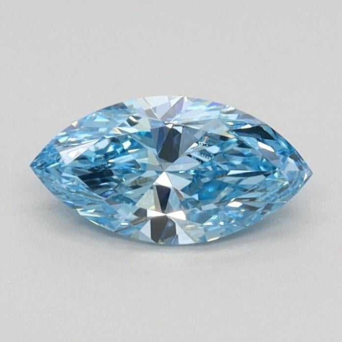 0.40 Ct. Fancy Vivid Blue Marquise Lab Grown Diamond