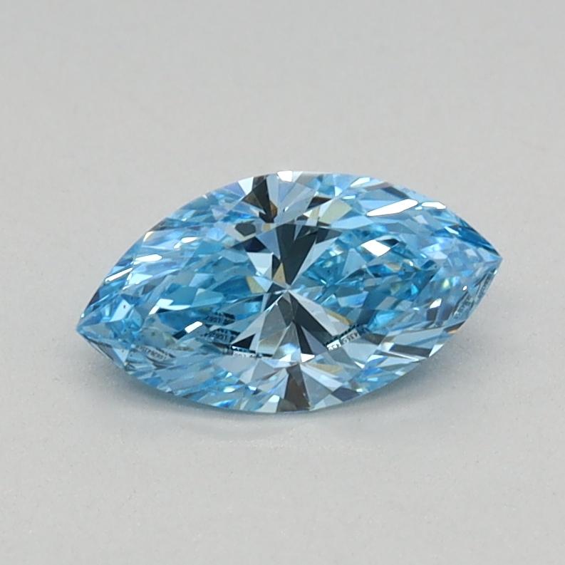 0.40 Ct. Fancy Vivid Blue Marquise Lab Grown Diamond