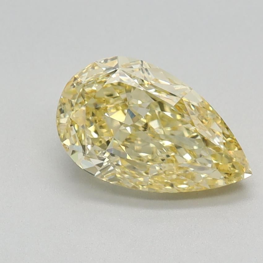 1.13 Ct. Fancy Intense Yellow Pear Lab Grown Diamond
