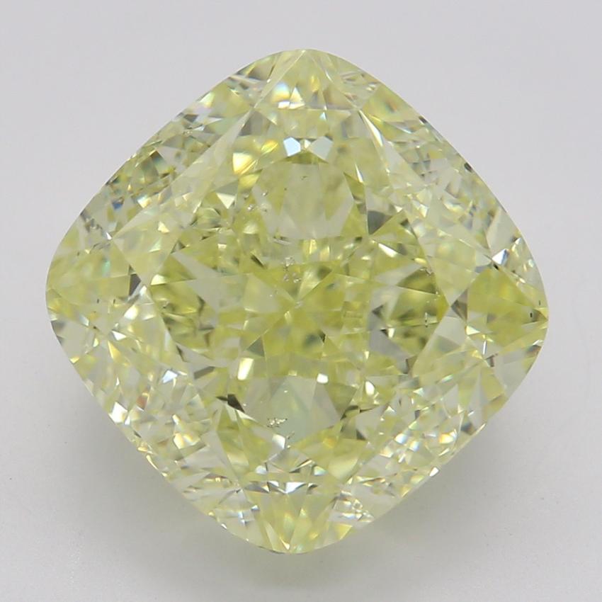 4.07 Ct. Fancy Yellow Cushion Diamond