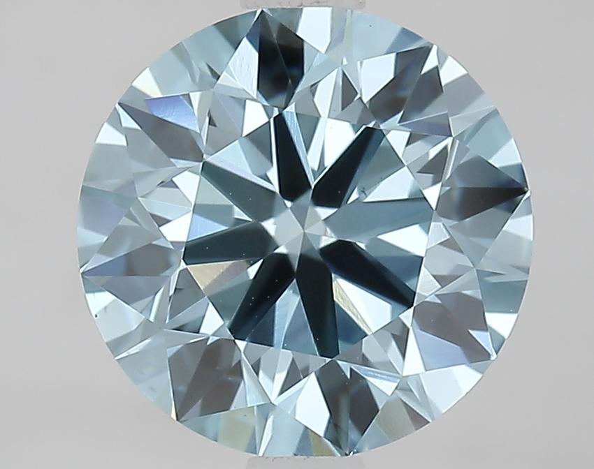 2.00 Ct. Fancy Vivid Blue Round Lab Grown Diamond
