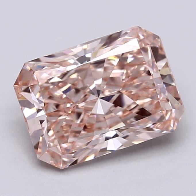 3.09 Ct. Fancy Vivid  Pink Radiant Lab Grown Diamond