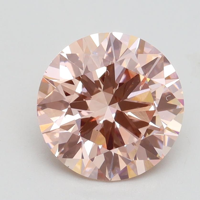 2.02 Ct. Fancy Intense Pink Round Lab Grown Diamond