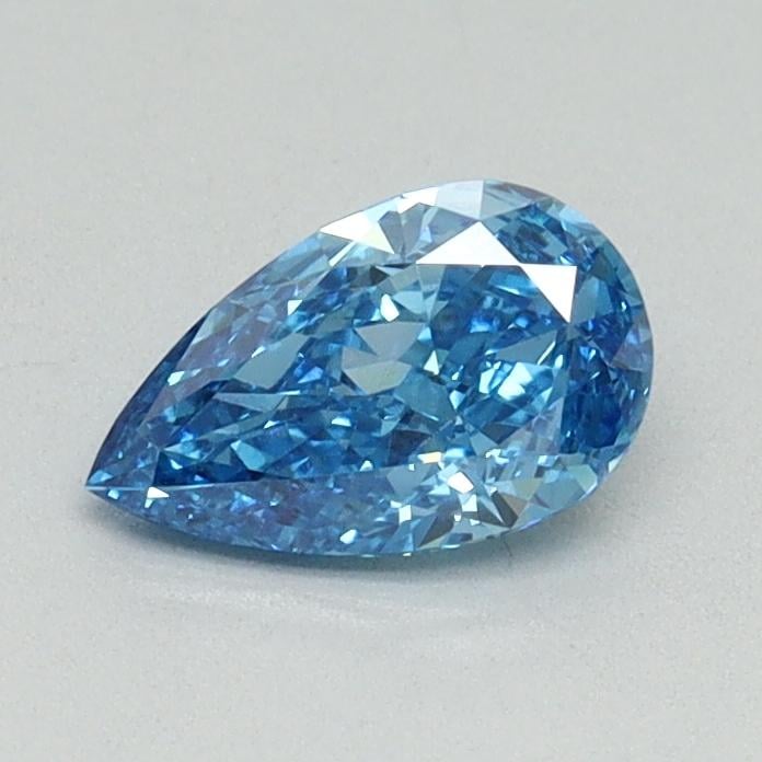 0.58 Ct. Fancy Vivid Blue Pear Lab Grown Diamond