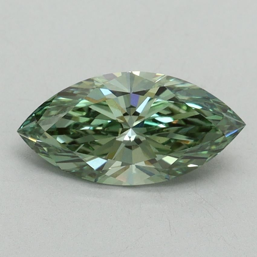 1.11 Ct. Fancy Vivid Green Marquise Lab Grown Diamond