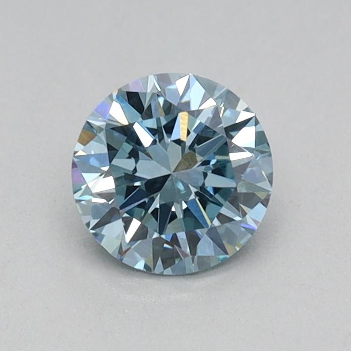 0.39 Ct. Fancy Vivid Blue Round Lab Grown Diamond