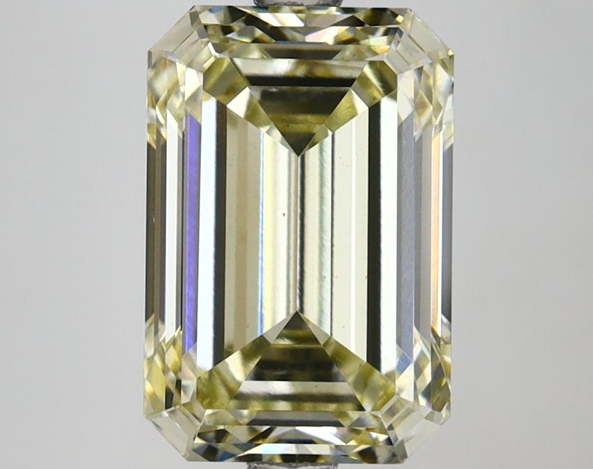 4.08 Ct. Fancy Light Yellow Emerald Lab Grown Diamond