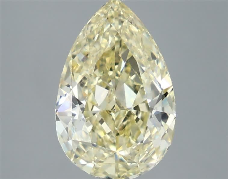 3.09 Ct. Fancy  Yellow Pear Lab Grown Diamond