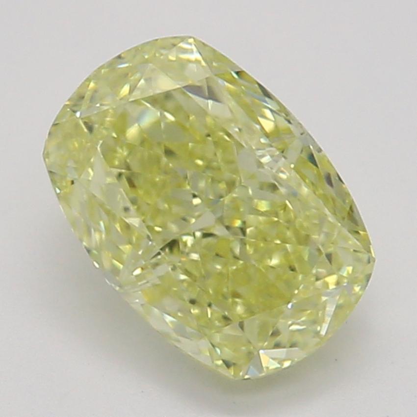 0.75 Ct. Fancy Yellow Cushion Diamond
