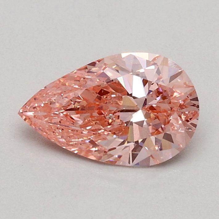 0.52 Ct. Fancy Vivid Pink Pear Lab Grown Diamond