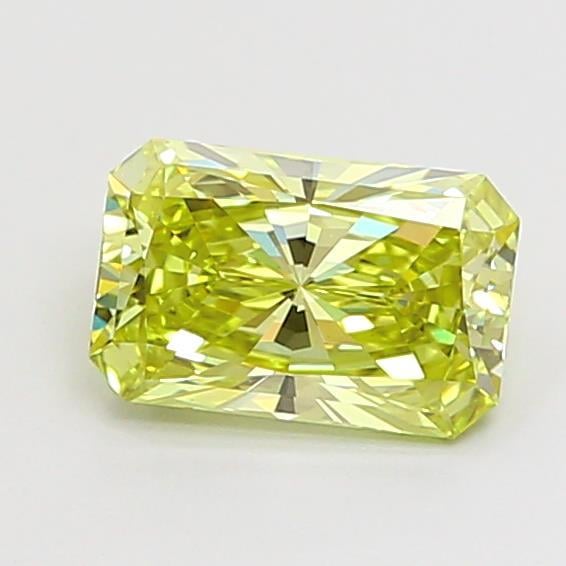 1.05 Ct. Fancy Intense Greenish Yellow Radiant Lab Grown Diamond