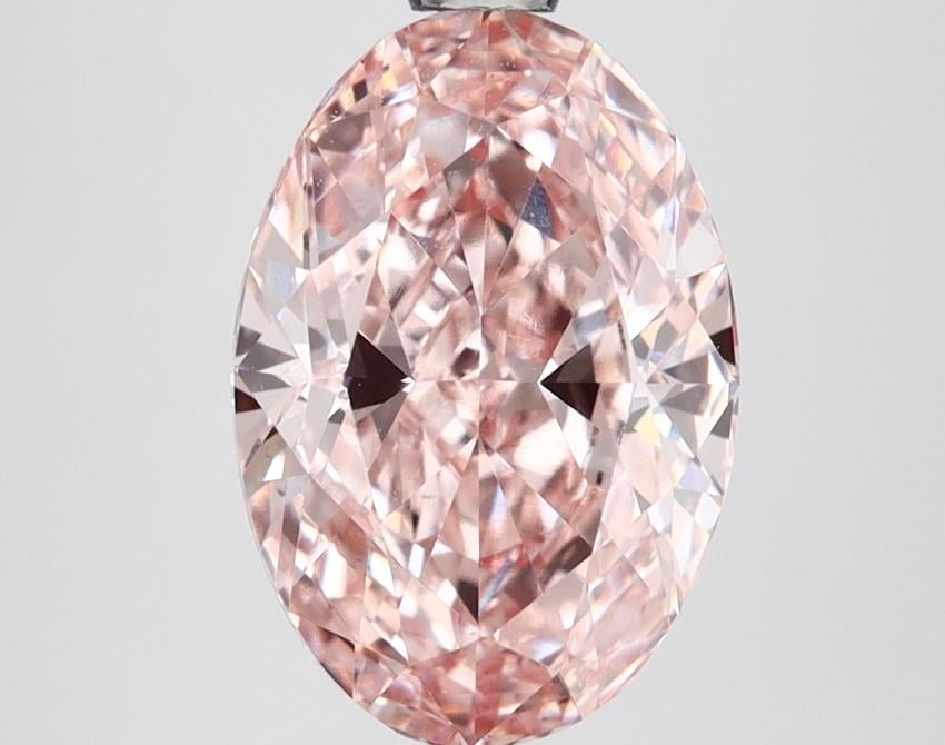 2.58 Ct. Fancy Brownish Pink Oval Lab Grown Diamond