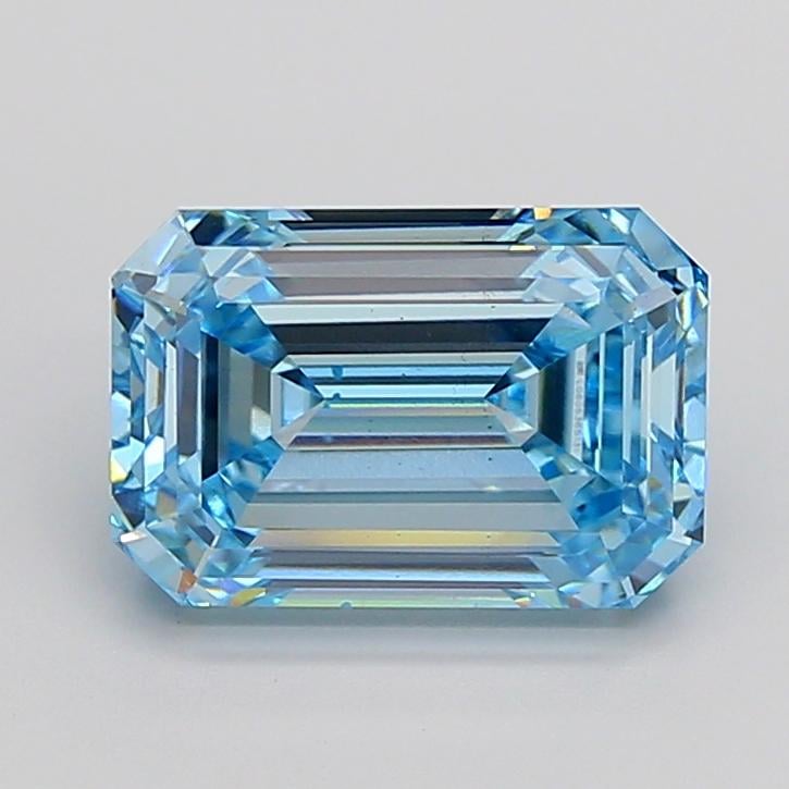 6.15 Ct. Fancy Intense Blue Emerald Lab Grown Diamond