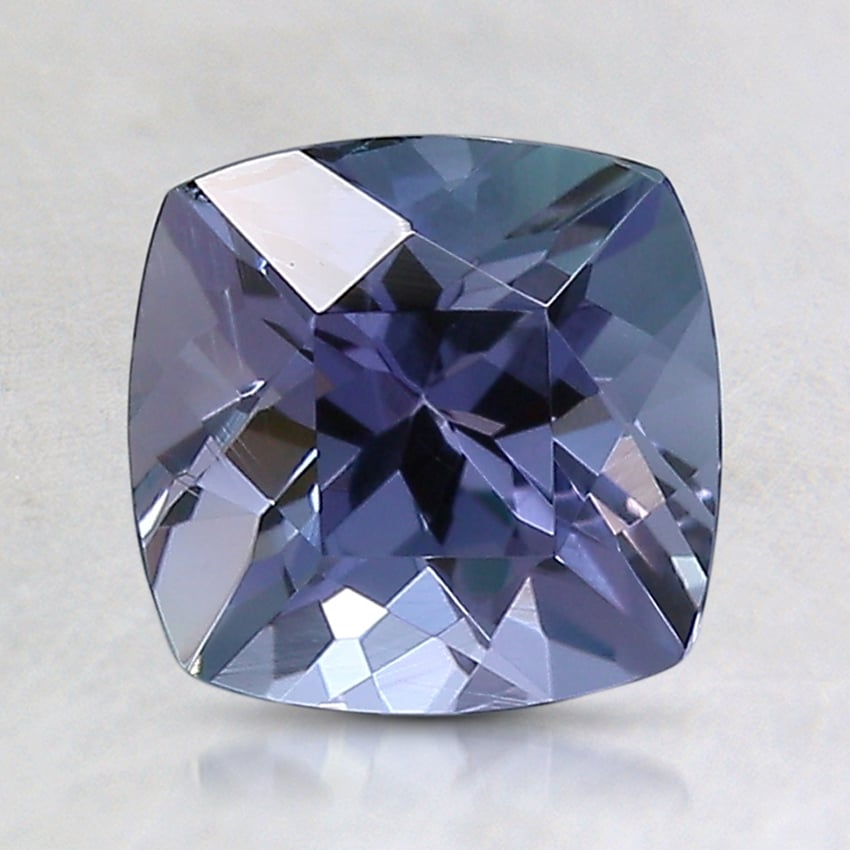 7.1mm Unheated Violet Cushion Tanzanite