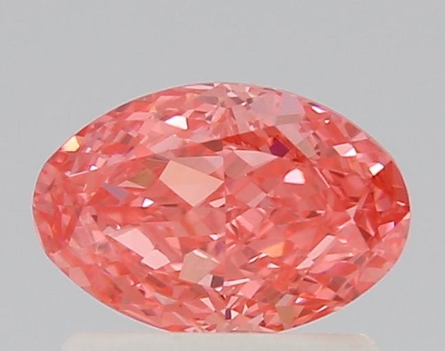 0.76 Ct. Fancy Vivid Pink Oval Lab Grown Diamond
