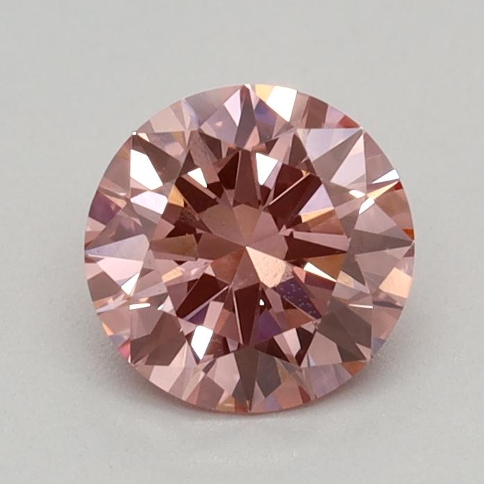 0.46 Ct. Fancy Vivid Pink Round Lab Grown Diamond