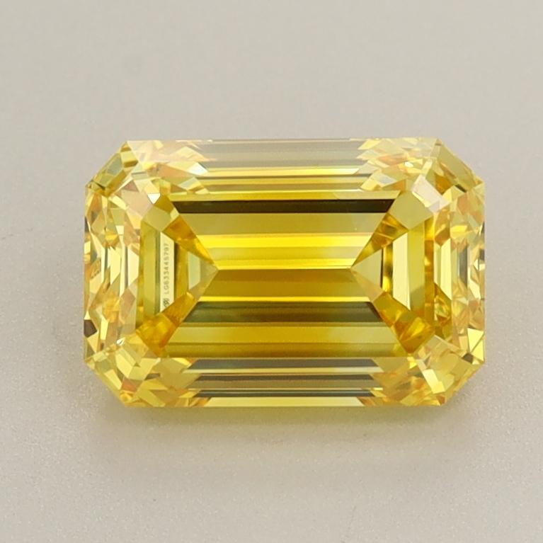 1.73 Ct. Fancy Vivid  Yellow Emerald Lab Grown Diamond