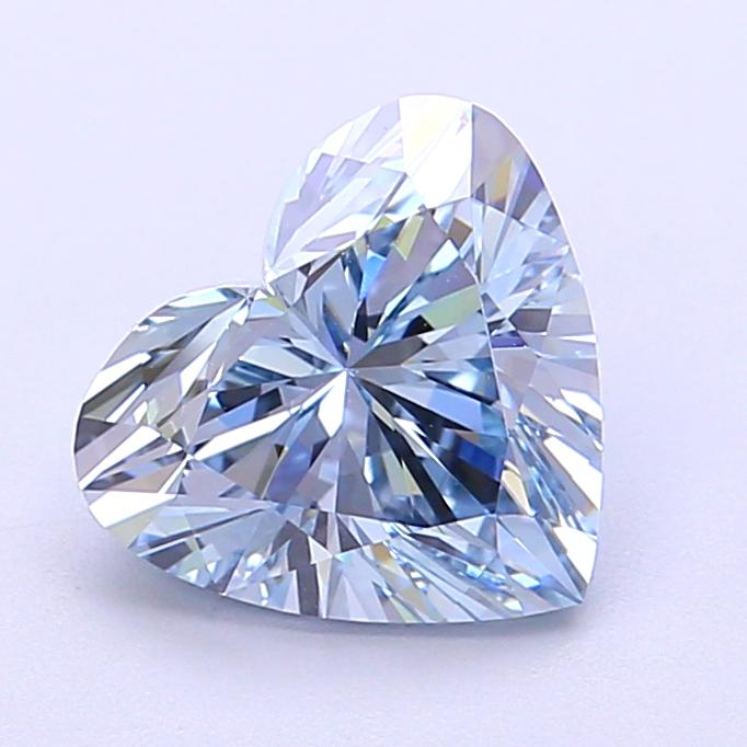 2.06 Ct. Fancy Intense Blue Heart Lab Grown Diamond