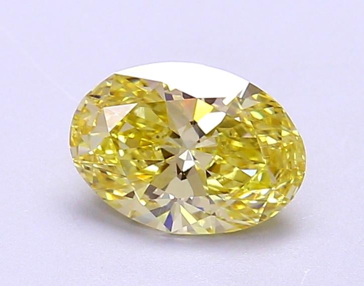1.14 Ct. Fancy Intense Yellow Oval Lab Grown Diamond