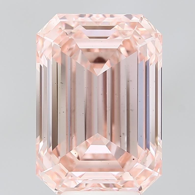 7.03 Ct. Fancy Vivid Pink Emerald Lab Grown Diamond