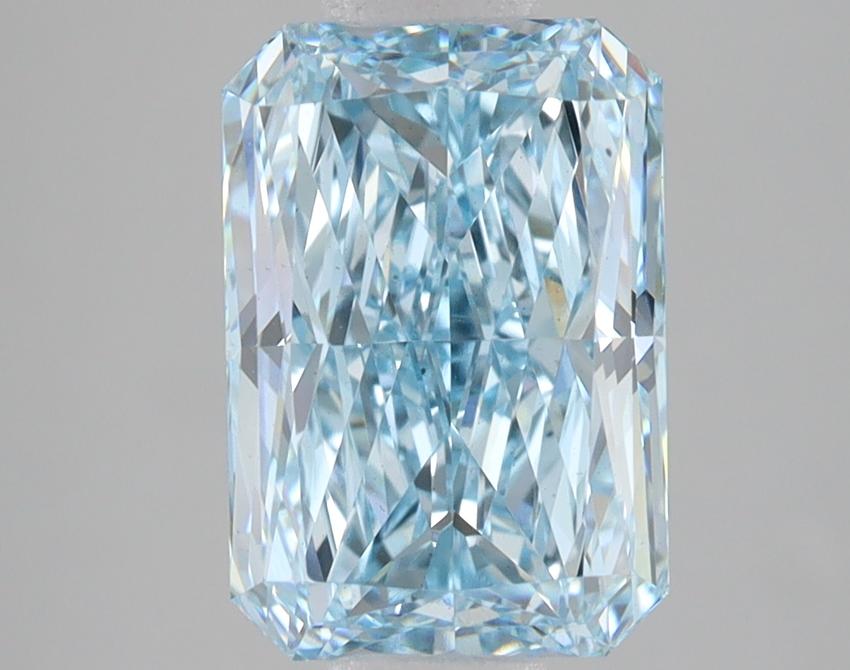 3.07 Ct. Fancy Intense Blue Radiant Lab Grown Diamond