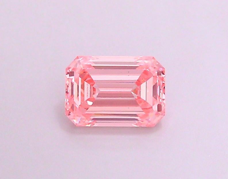 1.29 Ct. Fancy Intense  Pink Emerald Lab Grown Diamond