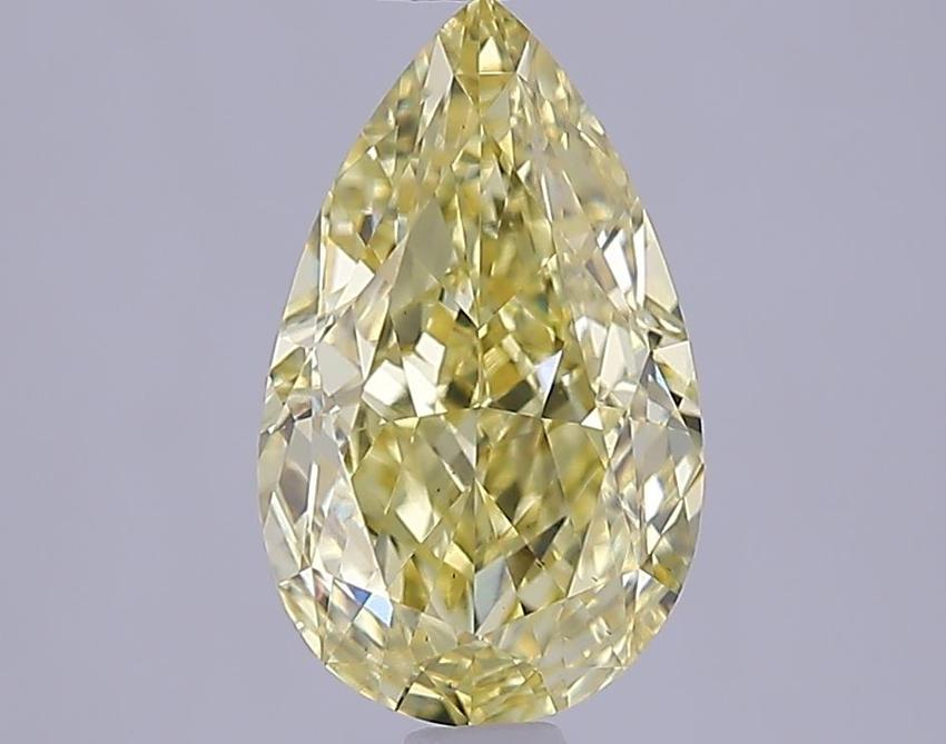 2.06 Ct. Fancy Intense  Yellow Pear Lab Grown Diamond