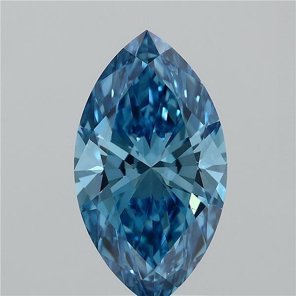 1.94 Ct. Fancy Vivid Blue Marquise Lab Grown Diamond