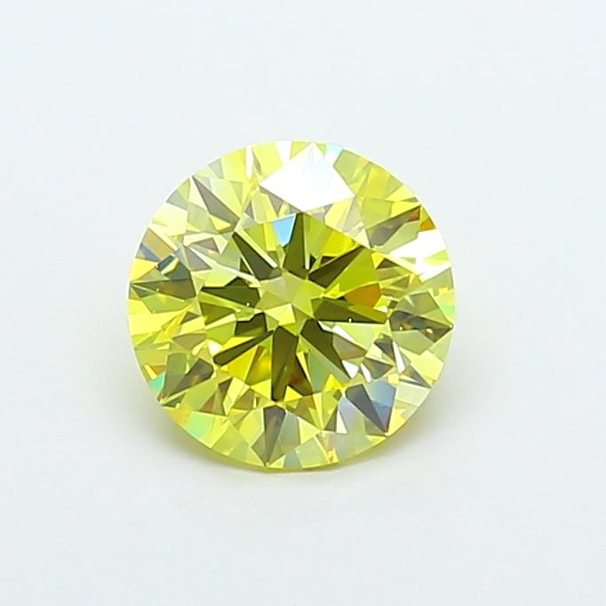 2.03 Ct. Fancy Intense Yellow Round Lab Grown Diamond