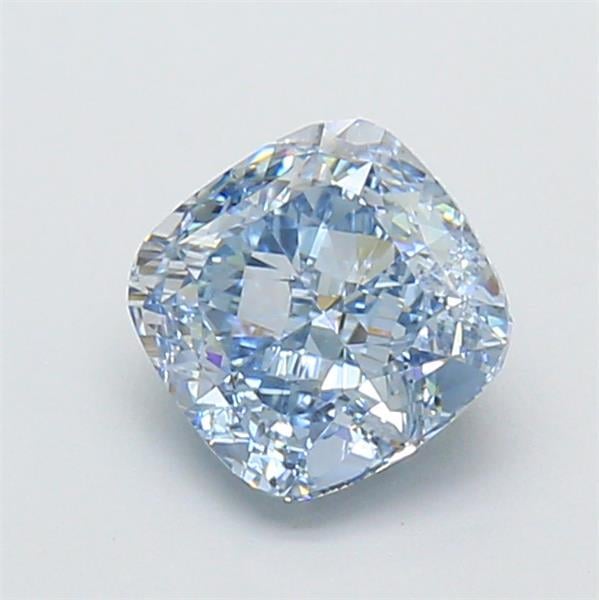 1.35 Ct. Fancy Intense Blue Cushion Lab Grown Diamond