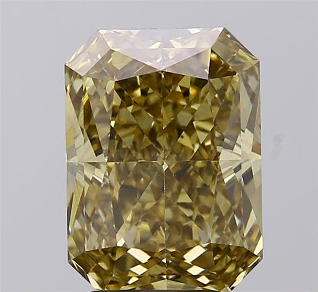 3.96 Ct. Fancy Intense Greyish Yellow Radiant Lab Grown Diamond