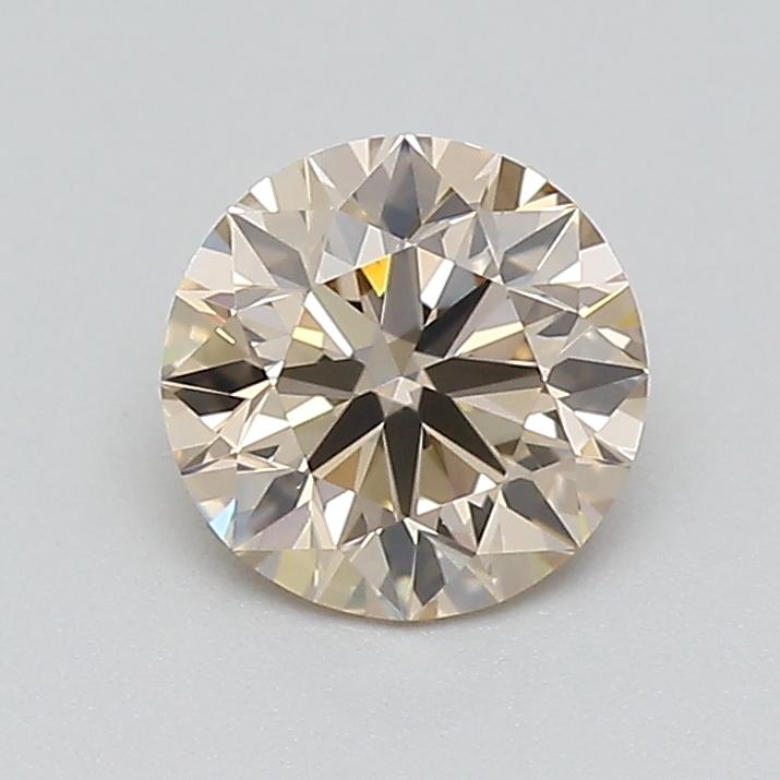 0.51 Ct. Very Light  Brown Round Lab Grown Diamond