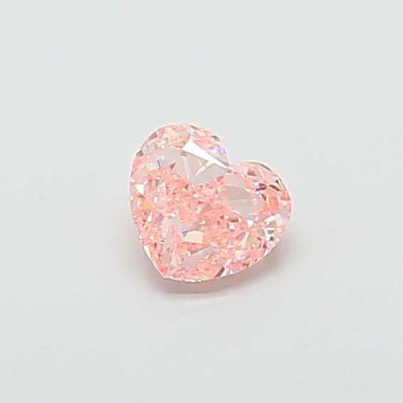 0.94 Ct. Fancy Intense Pink Heart Lab Grown Diamond