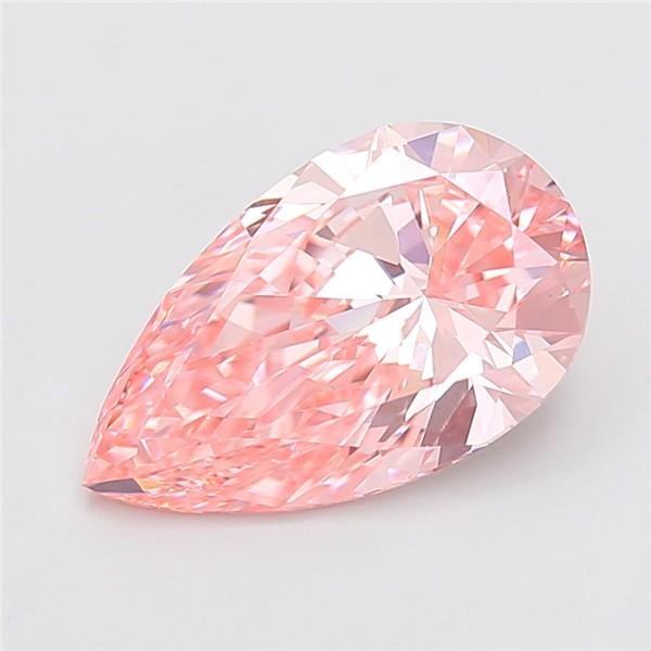 5.06 Ct. Fancy Vivid Pink Pear Lab Grown Diamond